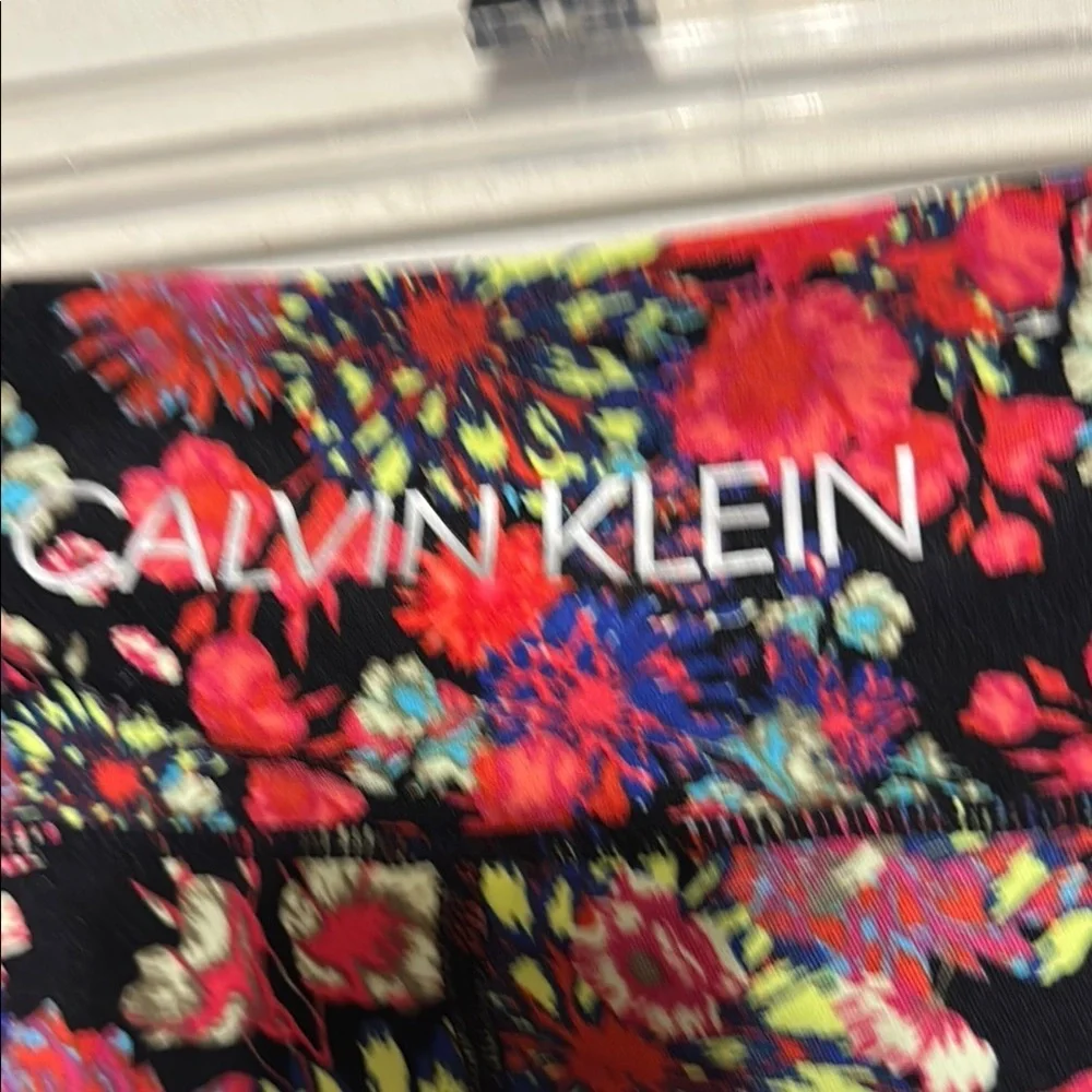 Calvin Klein Red and Blue Bike Shorts Vibrant Design Medium